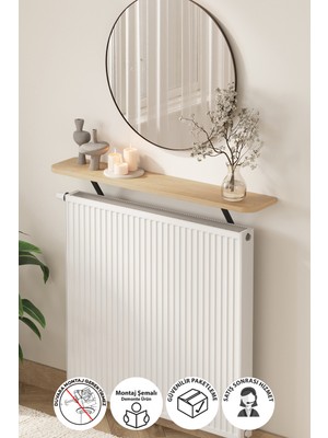 Normadia 91 cm Petek Üstü Raf, Duvar Dekoru ve Raf Sistemi, Modern Tasarım