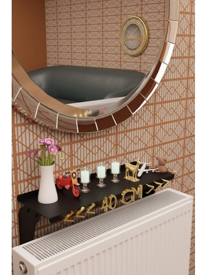 Normadia Montajsız Petek Üstü Metal Raf 40 Cm, Şık ve Pratik Tasarım