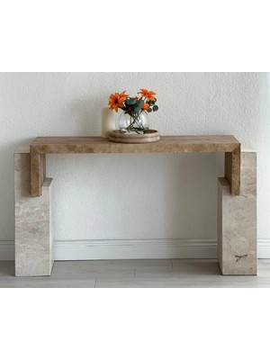 Normadia Şık Traverten Basamaklı Dresuar, Modern ve Zarif Tasarım