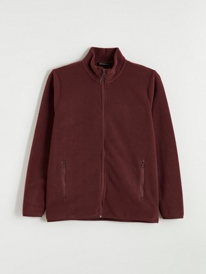 Lc Waikiki Yeni Sezon Dik Yaka Uzun Kollu Polar Erkek Fermuarlı Sweatshirt