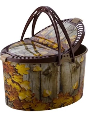 Desenli Piknik Sepeti