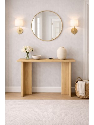 Normadia Modern Bal Meşe Dresuar, Minimal Tasarım, Antre, Salon ve Hol Için