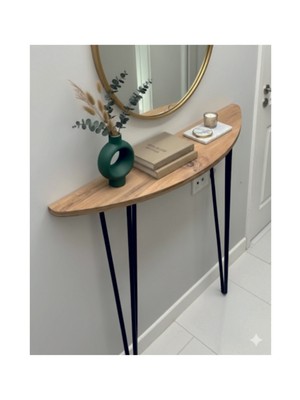 Normadia Yarım Ay Oval Dresuar 100CM, Şık Siyah Tasarım ve Modern Görünüm