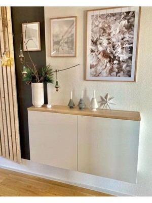 Normadia Şık Ahşap Detaylı Çok Amaçlı Dolap ve Dresuar, Konsol Tarzında Tasarım