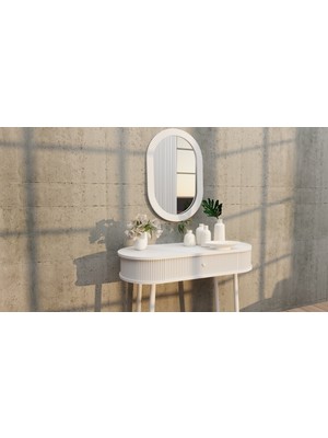 Normadia Renkli Ahşap Ayaklı Dekoratif Bombe Dresuar, Şık ve Modern Tasarım