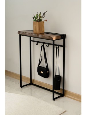 Normadia Şık ve Fonksiyonel Askılıklı Hol Konsol Masası, Modern Dekorasyon Için Ideal