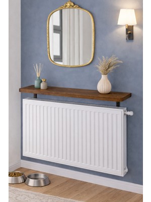 Normadia Oval Kesim Petek Üstü Uçan Raf, 60X18 Cm, Şık ve Pratik Depolama Çözümü