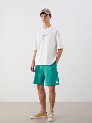 Lc Waikiki Yeni Sezon Standart Kalıp Baskılı Erkek Şort