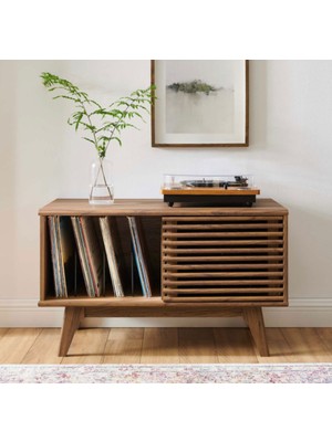 Normadia Ahşap Pikap Sehpası ve Dolap, Sürgülü Tasarım 90X55X45