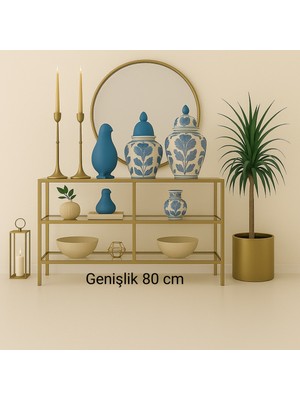 Normadia Modern Kahve Köşesi Dresuar, Şeffaf Camlı, 80 Cm, Şık ve Kullanışlı