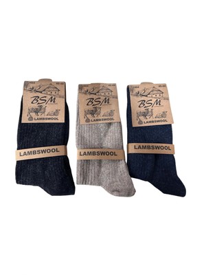 Giyim Bsm Lamswool Kışlık Erkek Çorap 8 Adet