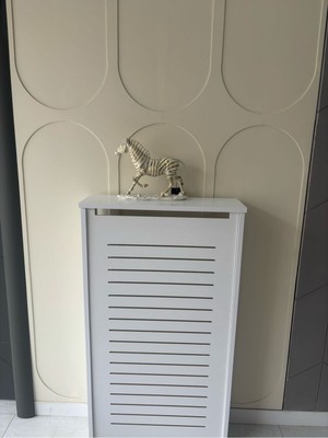 Normadia Teak-Beyaz Petek Önü Kaplama, Dresuar, Yüksek Petekler Için Şık Tasarım