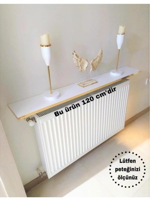 Normadia Gold Beyaz Petek Üstü Tak Çıkar Raf 120 Cm, Duvar Montajsız