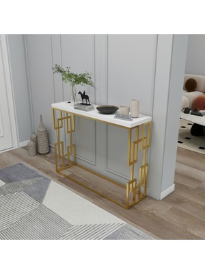 Normadia Modern Metal Iskeletli Özel Tasarım Dresuar ve Makyaj Masası 108X30 cm