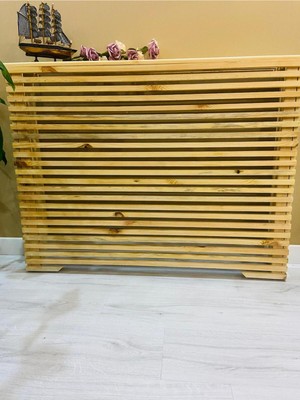 Normadia Çam Ağacından Ahşap Petek Önü Kapama Dresuar 100CM