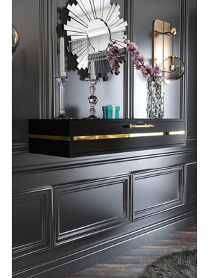 Normadia Modern Siyah Dresuar, 100 cm Şık ve Işlevsel Tasarım