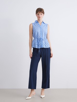 Lc Waikiki Yeni Sezon Beli Lastikli Geniş Paça Kadın Pantolon