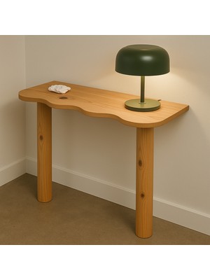 Normadia Modern Masif Ahşap Dresuar, Doğal Çam El Yapımı Konsol