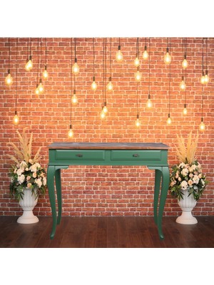 Normadia Yeşil Açık Ceviz Eskitme Dresuar, Şık ve Modern Tasarım