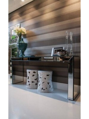 Normadia Şık Füme Aynalı Dresuar, 40X120 Cm, Yükseklik 77 cm