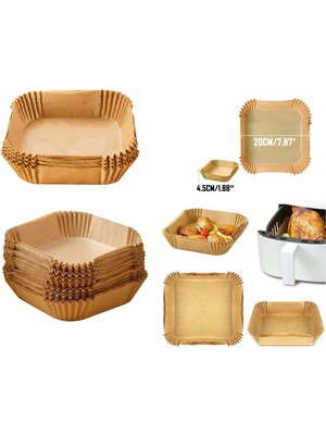 Karahanbey Airfreyer Fritöz Kağıdı Kare Xl / Xxl 50LI - Lisinya