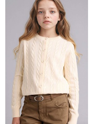 DeFacto Bisiklet Yaka Hırka Kız ÇOCUK G6979A826SP