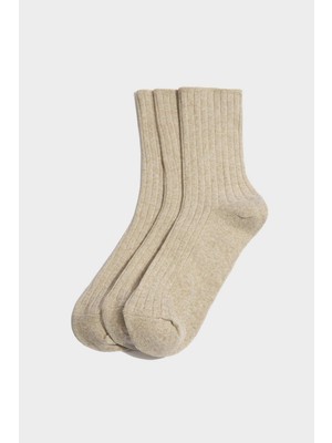 DeFacto Kadın 3'lü Pamuk Akrilik Uzun Çorap G6812AXNS