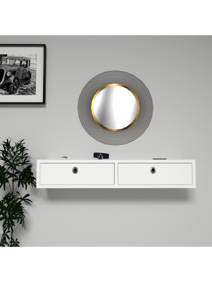 Normadia Beyaz Asma Dresuar, Şık ve Modern Dekorasyon Parçası