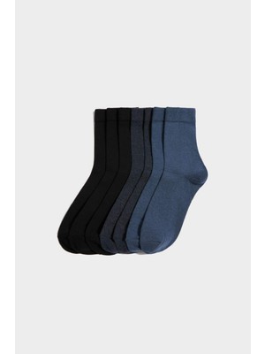 DeFacto Erkek Basic Düz 7'li Uzun Çorap L5952AZNS