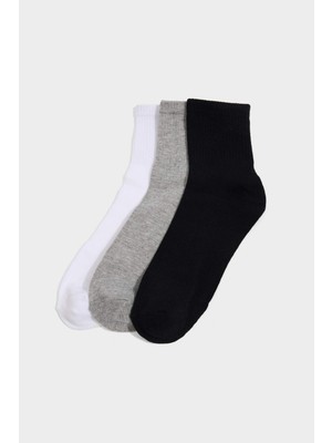 DeFacto Erkek Dikişsiz 3'lü Bambu Soket Çorap G8782AXNS