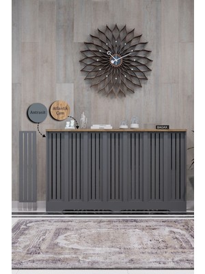 Normadia Antrasit ve Çam Renkli Efes Model Dresuar, 136 cm Iç, 140 cm Dış Ölçü