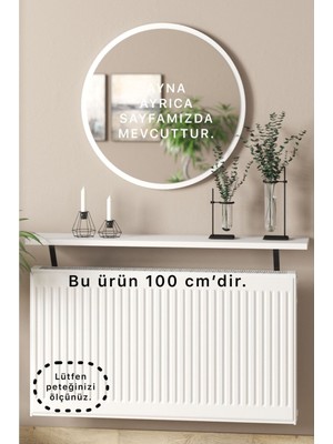 Normadia Şeffaf Beyaz Petek Üstü Uçan Raf Dresuar 100X18 cm