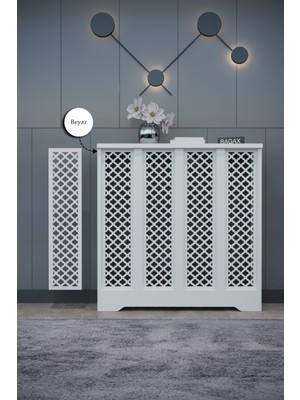 Normadia Beyaz Zeugma Model Dresuar, Petek Kaplama, 76 cm Iç Ölçü, 80 cm Dış Ölçü