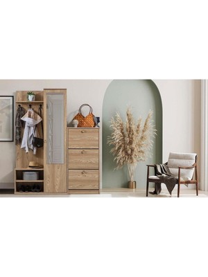 Normadia Şık ve Fonksiyonel Portmanto Ayakkabılık, Sade ve Modern Tasarım