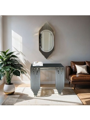 Normadia Modern Kare Metal Antre Seti, Ultra Lak Kaplama, Şık ve Dayanıklı Tasarım