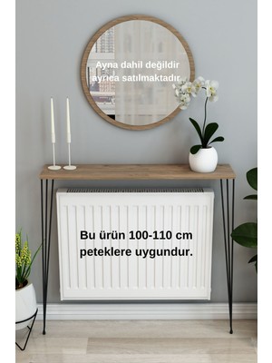 Normadia 120 cm Atlantik Çam Petek Üstü Raf, Şık ve Fonksiyonel Dekoratif Ürün