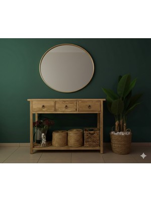 Normadia Şık ve Dayanıklı Masif Ahşap Çekmeceli Dresuar, Zarif Dekoratif Dokunuş