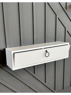 Normadia 70 cm Beyaz Kapaklı Dresuar ile Şık ve Fonksiyonel Dekorasyon