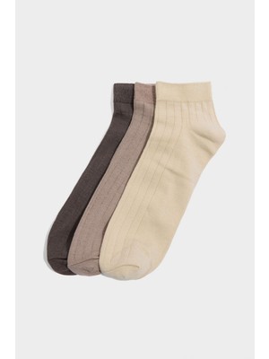 DeFacto Erkek Dikişsiz 3'lü Bambu Patik Çorap G9018AXNS