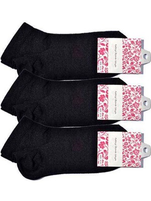 Giyim Siyah Kadın Bilek Çorap 3 Çift