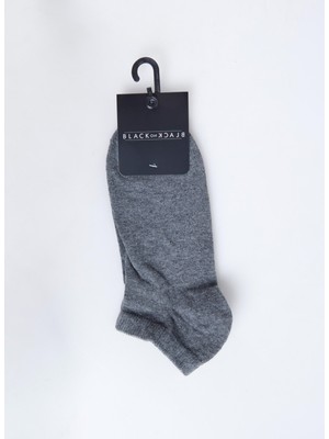 Black On Black Antrasit Erkek Patik Çorap MHL004