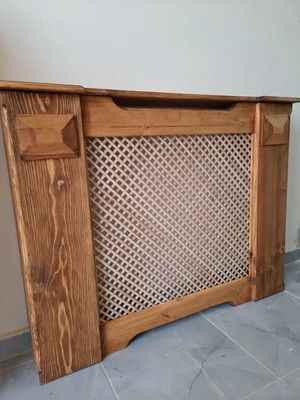 Normadia Özel Ölçü Koyu Ceviz Ahşap Petek Önü Kapama Dresuar