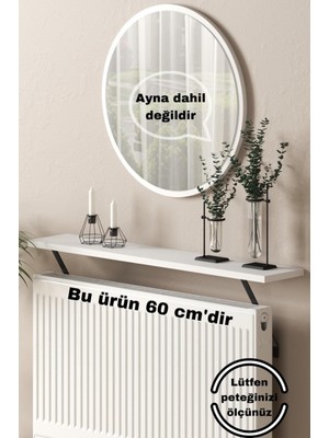 Normadia Modern Uçan Raf, Duvara Montajsız, 60 Cm, Şık ve Işlevsel Tasarım