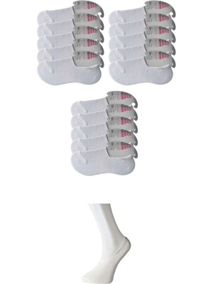 Giyim Beyaz Kadın Babet Çorap 15 Çift