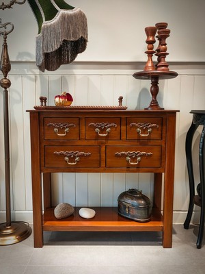 Normadia Şık Rustik Dresuar, 90 cm Yükseklik, Modern ve Zarif Tasarım