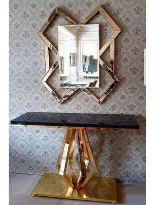 Normadia Özel Üretim Metal Gold Bernardo Dresuar Takımı, Şık ve Modern Tasarım