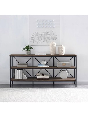 Normadia Modern 3 Raflı Çok Amaçlı Çok Fonksiyonlu Konsol