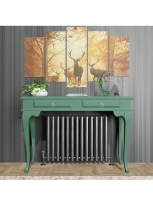 Normadia 120 cm Yeşil Çekmeceli Yüksek Petek Üstü Dresuar, Şık ve Fonksiyonel Tasarım