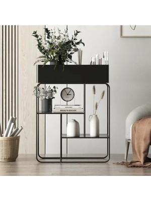 Normadia Şık Çiçeklik Kitaplık Dresuar, Modern ve Fonksiyonel Tasarım