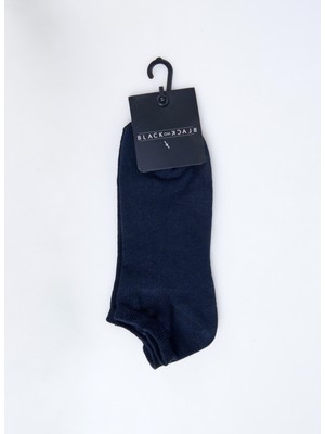 Black On Black Lacivert Erkek Patik Çorap YMR004
